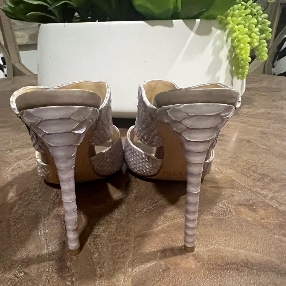 Alexandre Birman Python, Snakeskin Mule Size 38 (… - image 4